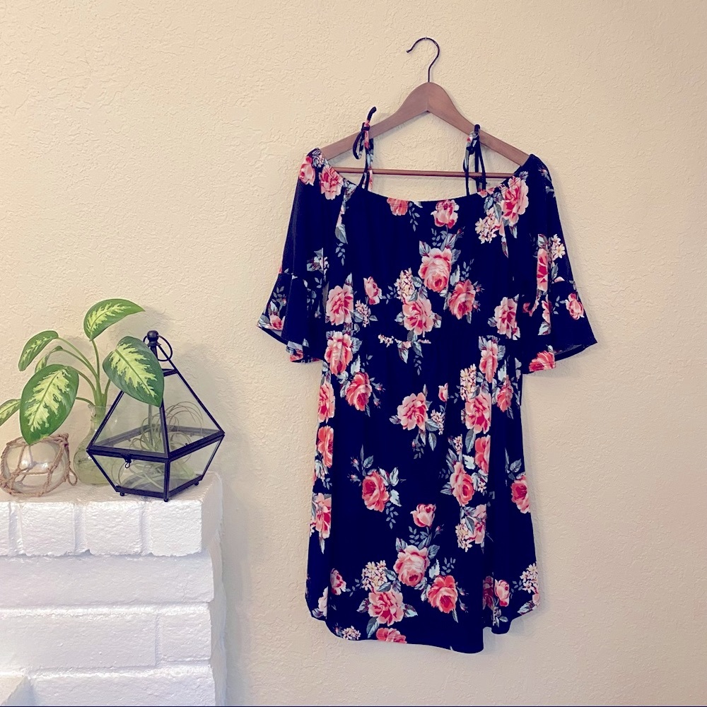 Off the shoulder floral dress